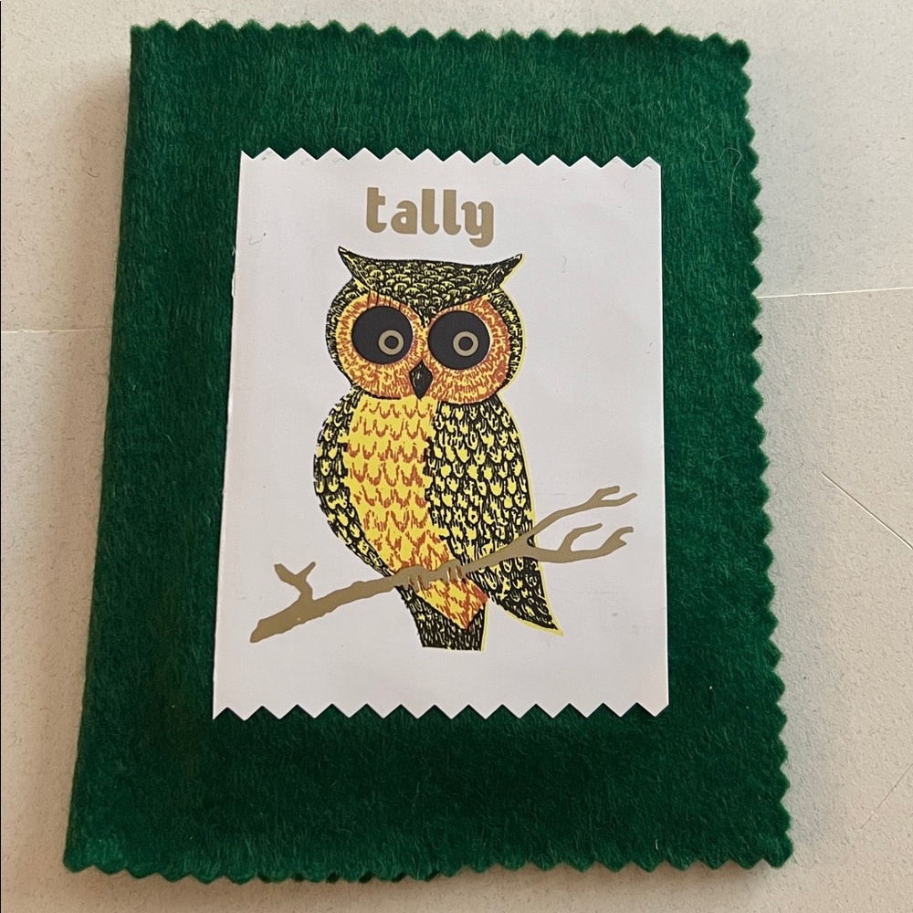 Beautiful Vintage Handmade Owl Bridge Tallies - Lot of 8